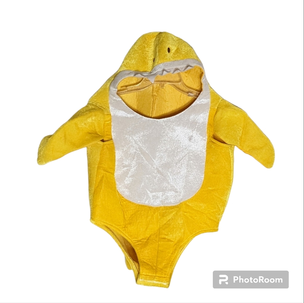 Yellow Baby Shark 1 PC Bodysuit Halloween Costume Unisex Children One Size